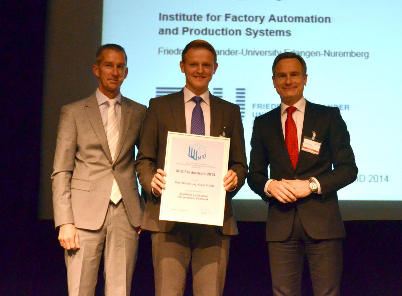 MID F&ouml;rderpreis 2014 Klaus Sch&uuml;tz